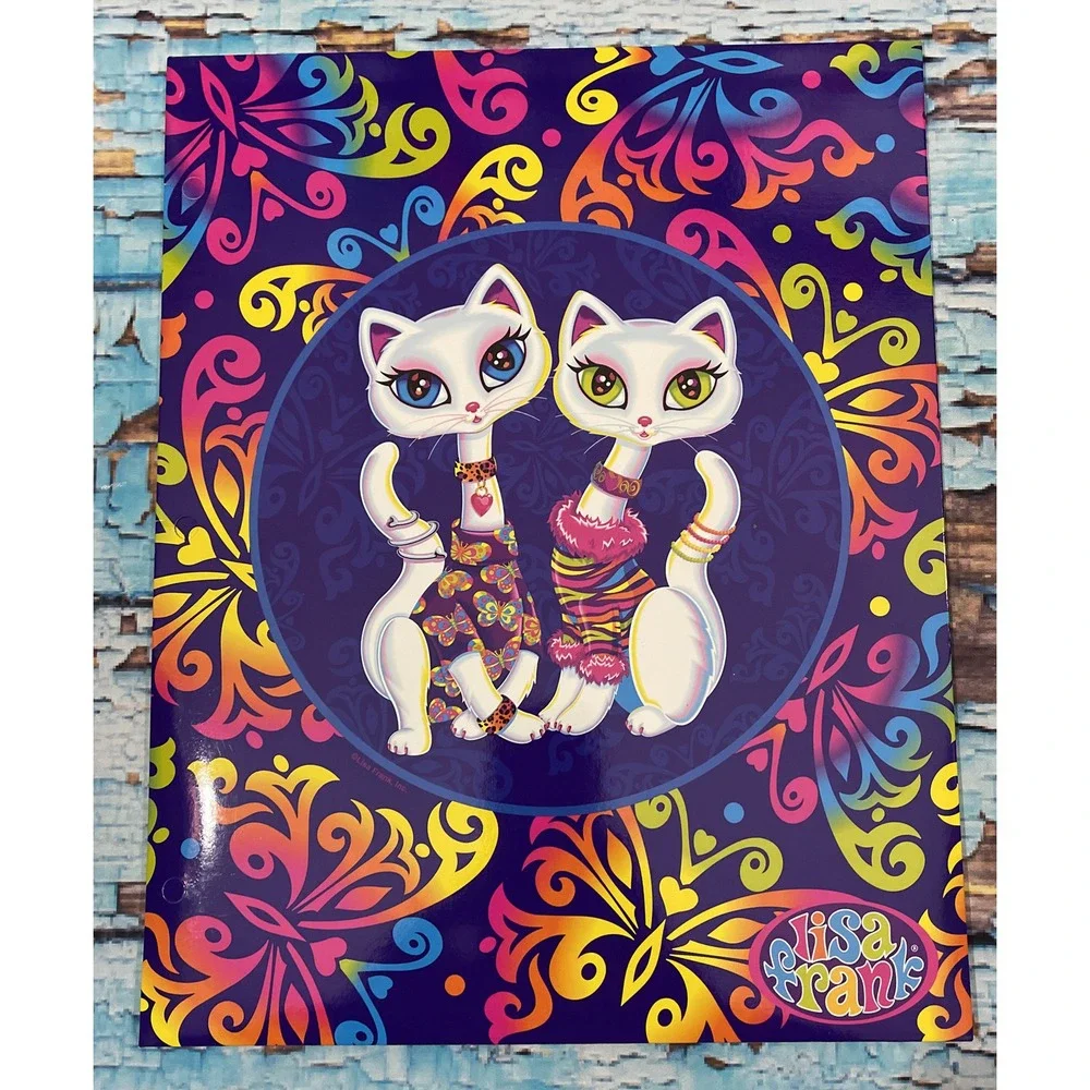 LISA FRANK PORTFOLIO FOLDER KITTY CATS 